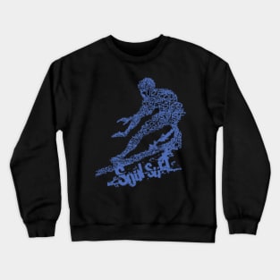 Blue Surf Logo Funny Crewneck Sweatshirt